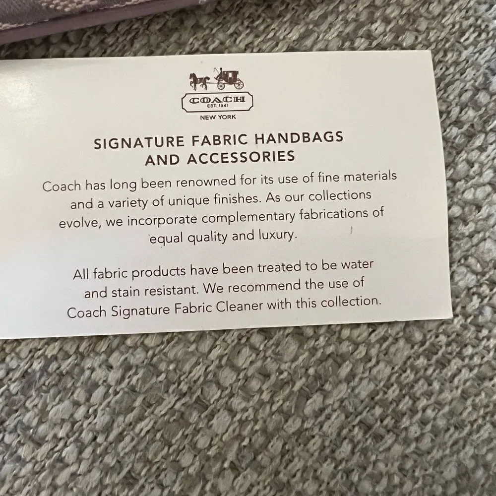 Coach lavender purple wristlet